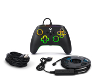 PowerA PC/XS Pad Advantage Lumectra czarny i taśma LED RGB - 1195492 - zdjęcie 8